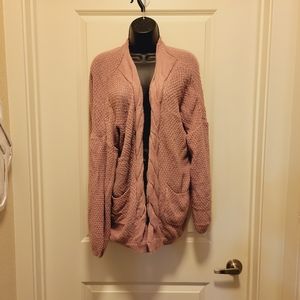 Light Mauve Boutique Sweater Cardigan